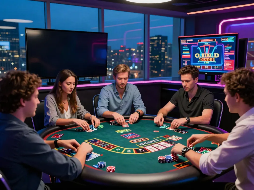 Online credit card casinos offer immersive gaming experiences with live dealer games and vibrant city views.
