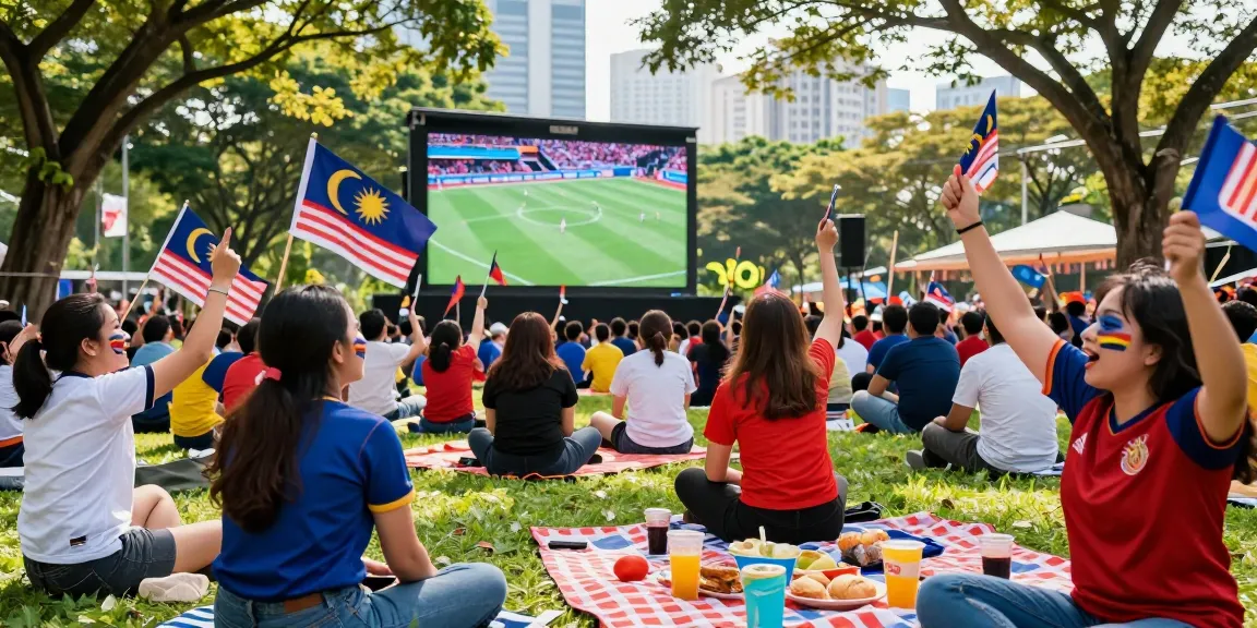 Football Betting Malaysia fans celebrating together during a live match viewing.