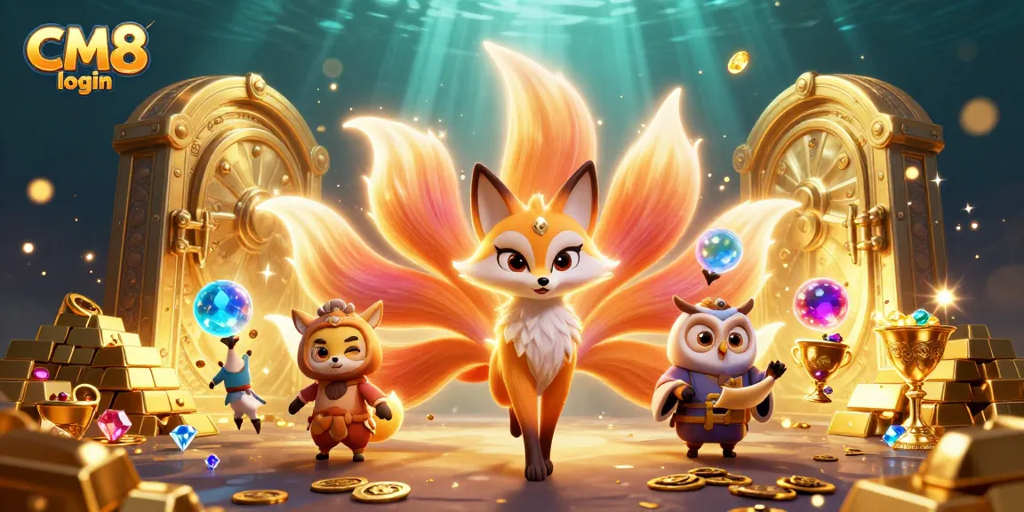 Enjoy thrilling gameplay with CM8 login while immersing in a vibrant casino scene full of rewards.